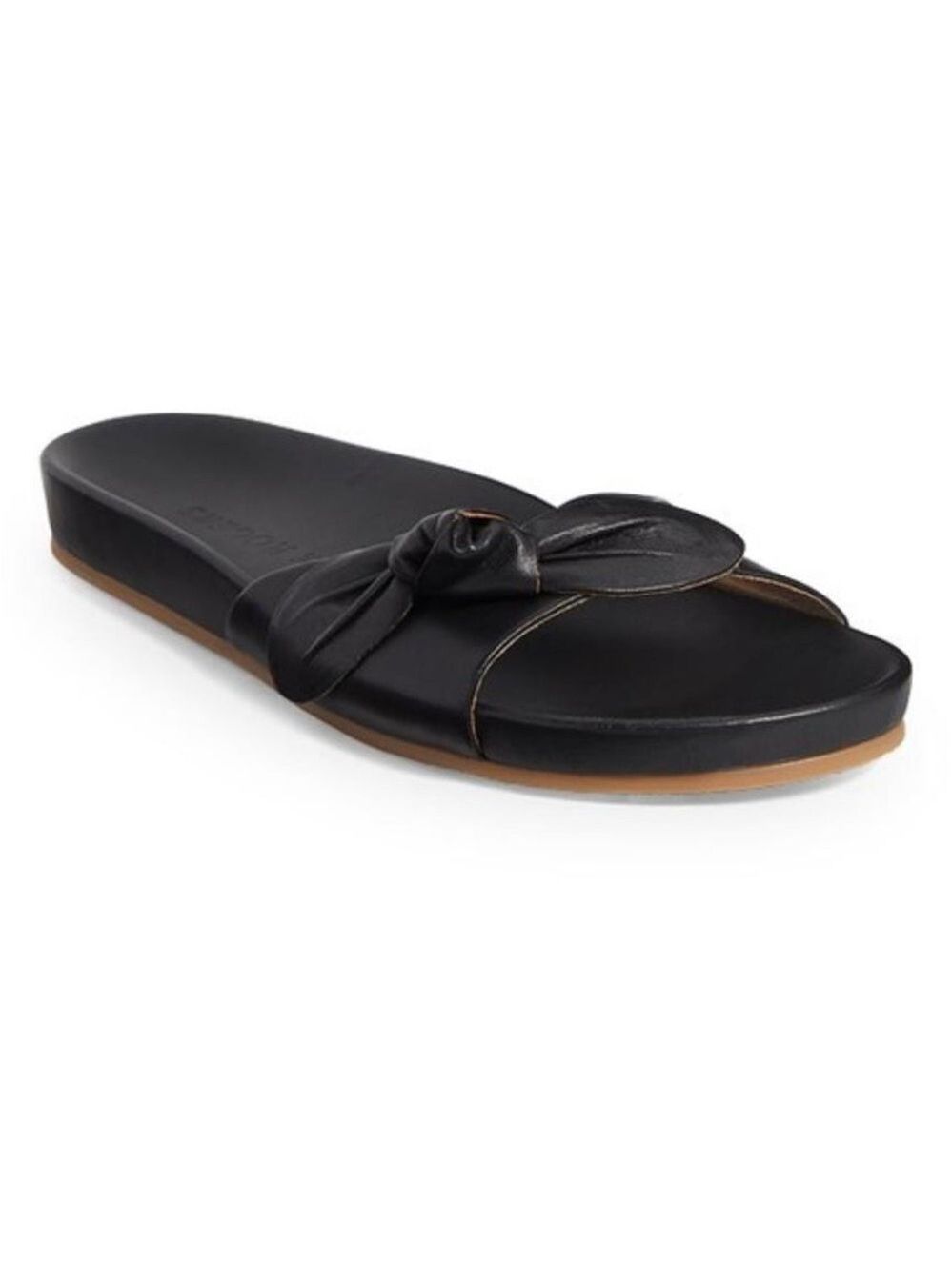 NIB Jack Rogers Dorothy Bow Leather Slide Sandals